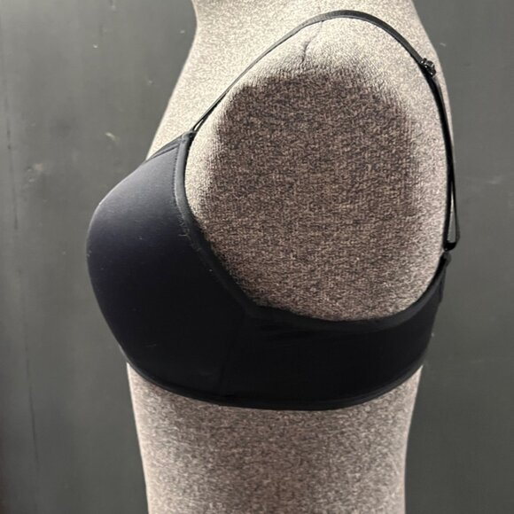 Parisian Intimates Women 36C Solid Black Wireless Adjustable Strap Relief Bra - Picture 4 of 5